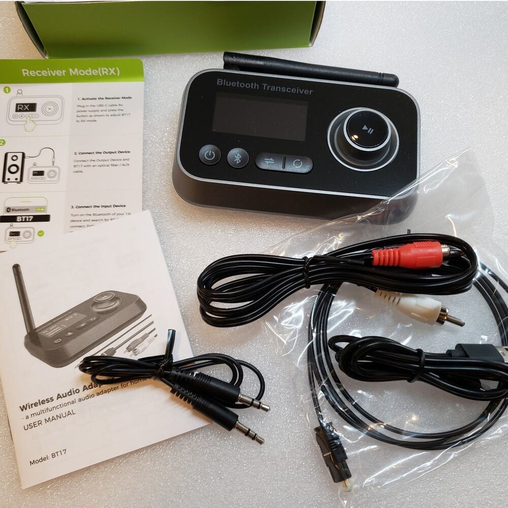 3-in-1 Bluetooth 5.3 Audio Transmitter Receiver Adapter (Model BT16)